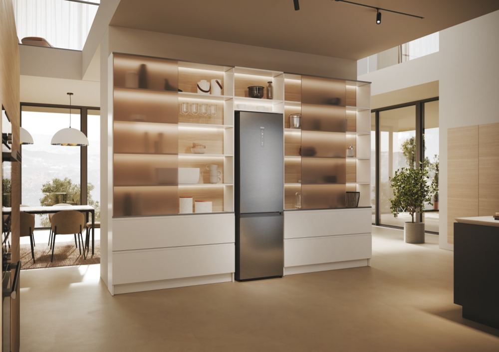 HAIER HDPW5620ANPK - Combi Kühlschrank 409 Lt Edelstahl