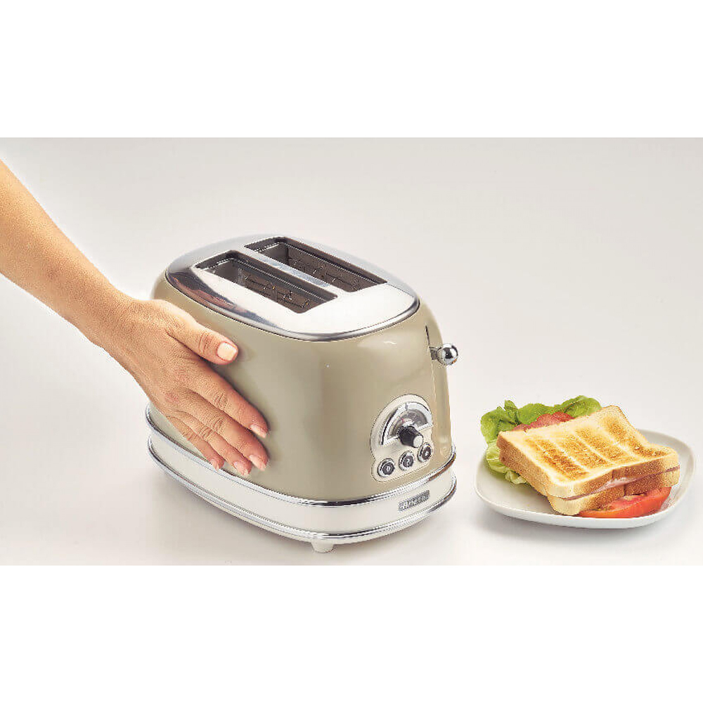 ARIETE 155BEIGE - 2-Slice Vintage Toaster Beige