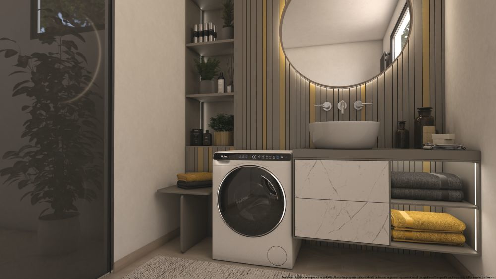 HAIER HW50BP12307 - Haier Slim Waschmaschine 5kg mit WiFi