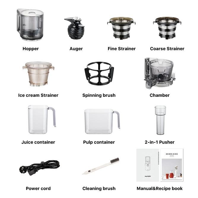 HUROM HT80ST - XL Slow Juicer mit Self-Feeding