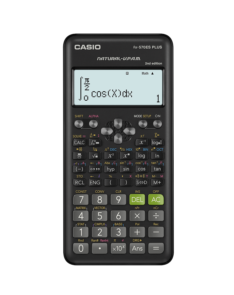CASIO FX570ESPLUS2 - FX570ESPLUS2 0529756 CALC.SCUOLA 10CIF. DISPLAY NATURALE 417 FUNZIONI