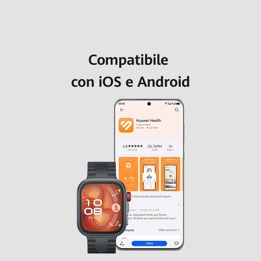 HUAWEI 55020EYK - Smartwatch FIT 4 Pro Schwarz