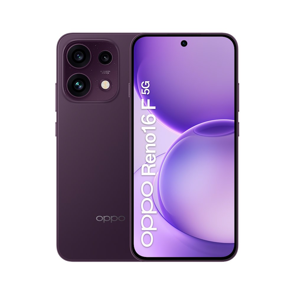 OPPO RENO16F5GPURPLEBLACK - Smartphone 5G mit Triple-Kamera