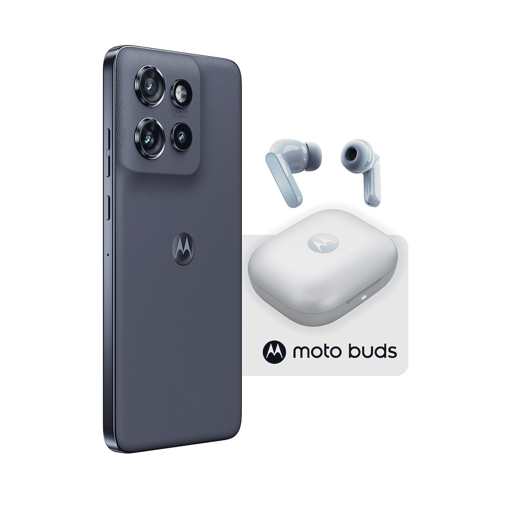 MOTOROLA EDGE60NEOGRISAILLEPIUMOTOBUDS - Graues Smartphone mit Moto Buds
