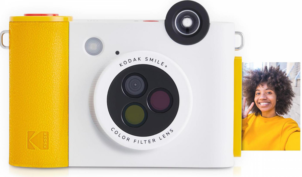 KODAK RODSMPCAMW - Smile+ Sofortbildkamera Weiß/Gelb