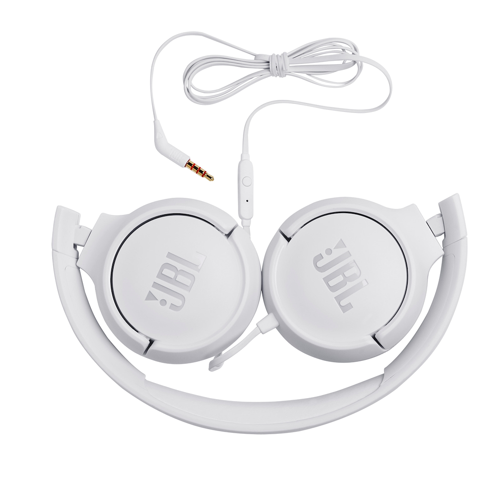 JBL JBLT500WHT - Tune 500 Kabelgebundene On-Ear-Kopfhörer Weiß