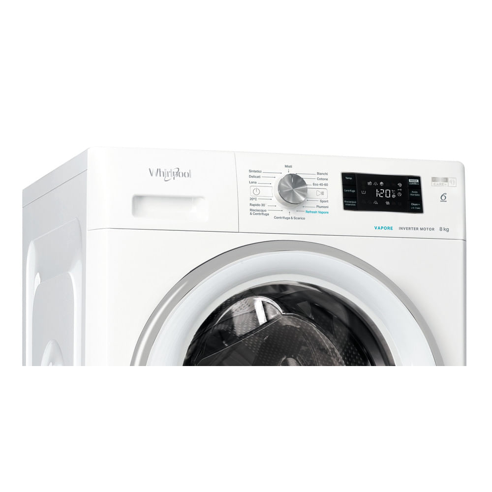 WHIRLPOOL FFB846SVIT - Frontlader Waschmaschine 8Kg mit Inverter Dampffunktion