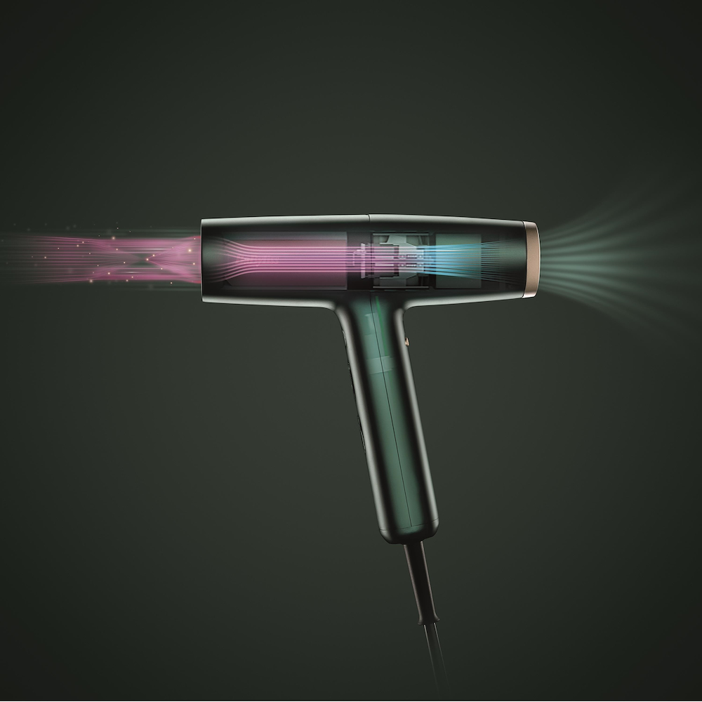 BABYLISS D6555DE - Haartrockner Air Power Pro 1700W Grün