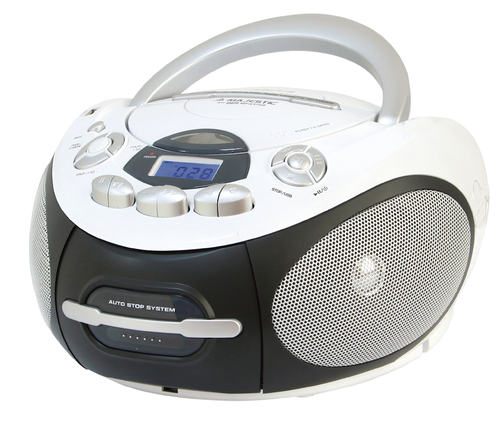 MAJESTIC AH2387R - Tragbarer CD-Player mit USB