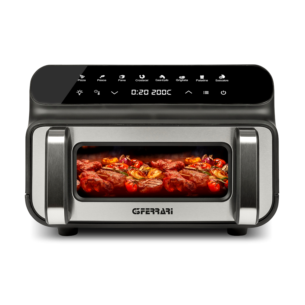 G3 FERRARI G1018100 - Luftfritteuse und Barbecue 10 Liter 2000 Watt