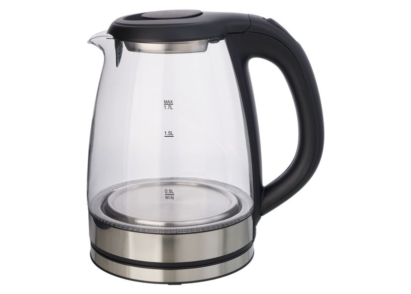 EVA EK9027 - EK9027 Wasserkocher Glas-Edelstahl 1,7 L