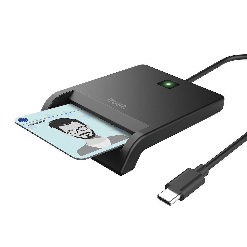 TRUST 26253 - USB-C Smartkartenleser