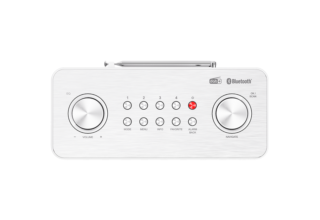 KENWOOD CRST85DABW - DAB+ Stereo Kompaktradio Weiss
