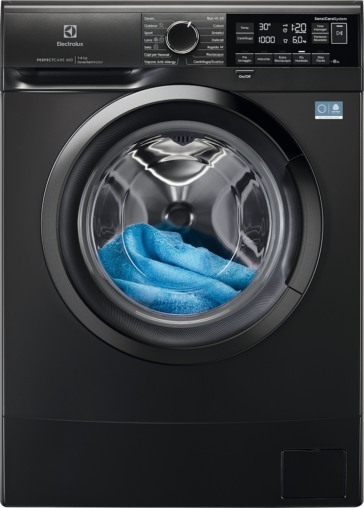 ELECTROLUX EW6S326ABL - Slim Waschmaschine 6kg Schwarz