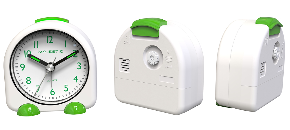 MAJESTIC CL74 - Analoge Tischuhr mit Wecker