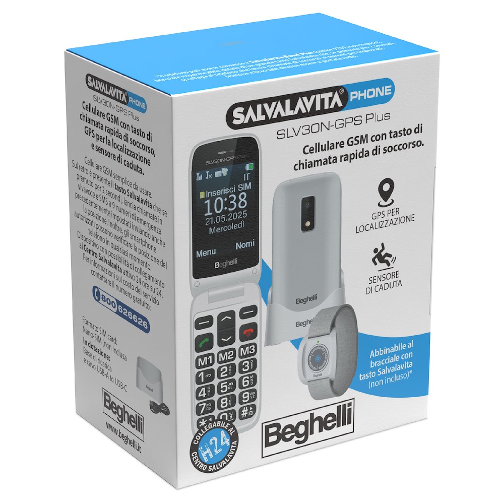 BEGHELLI 9201N - Senioren Handy GPS Plus