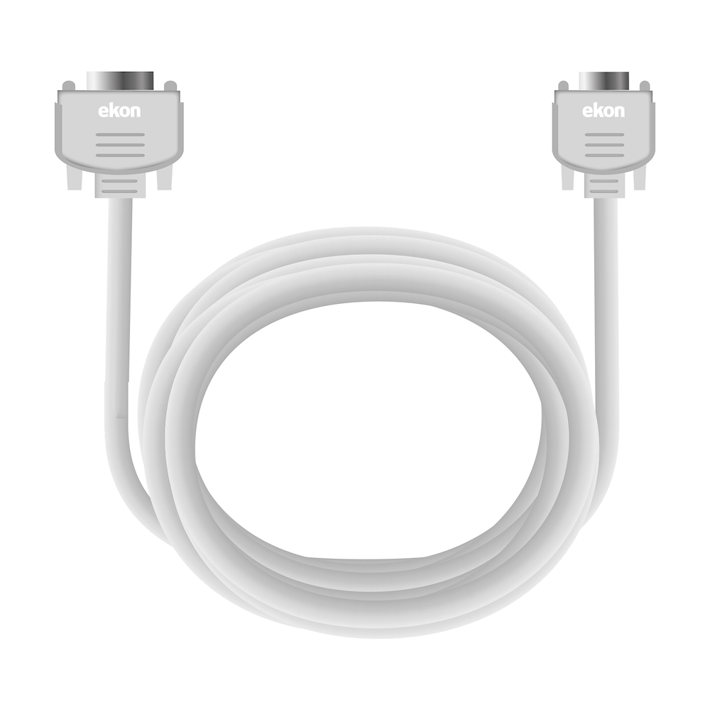 EKON ECIT18DVIMVGAMW - VGA DVI Kabel 1,8 Meter