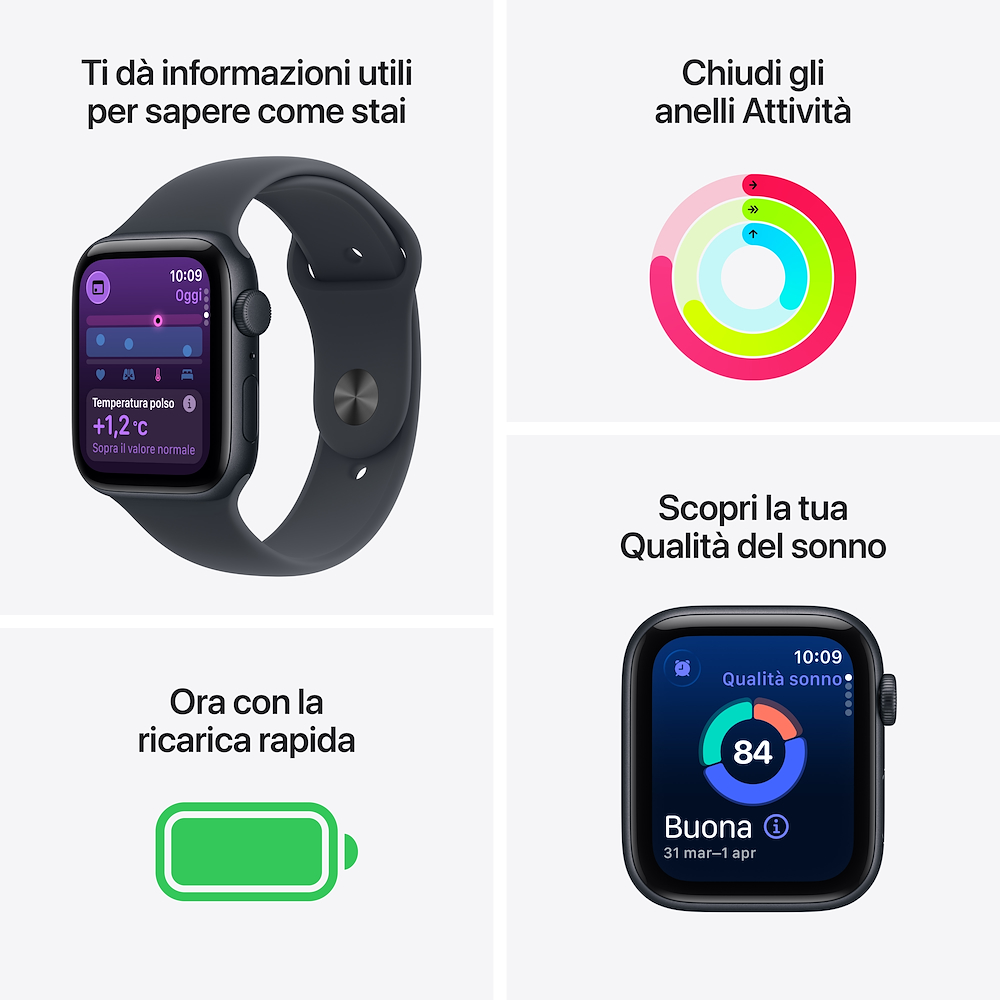 APPLE MEHJ4QLA - Apple Watch SE 3 Galassia 44mm