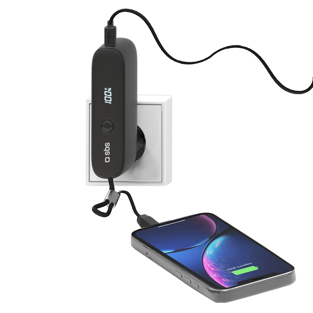 SBS TETRBB5000PD20 - 2-in-1 Powerbank für Reisen