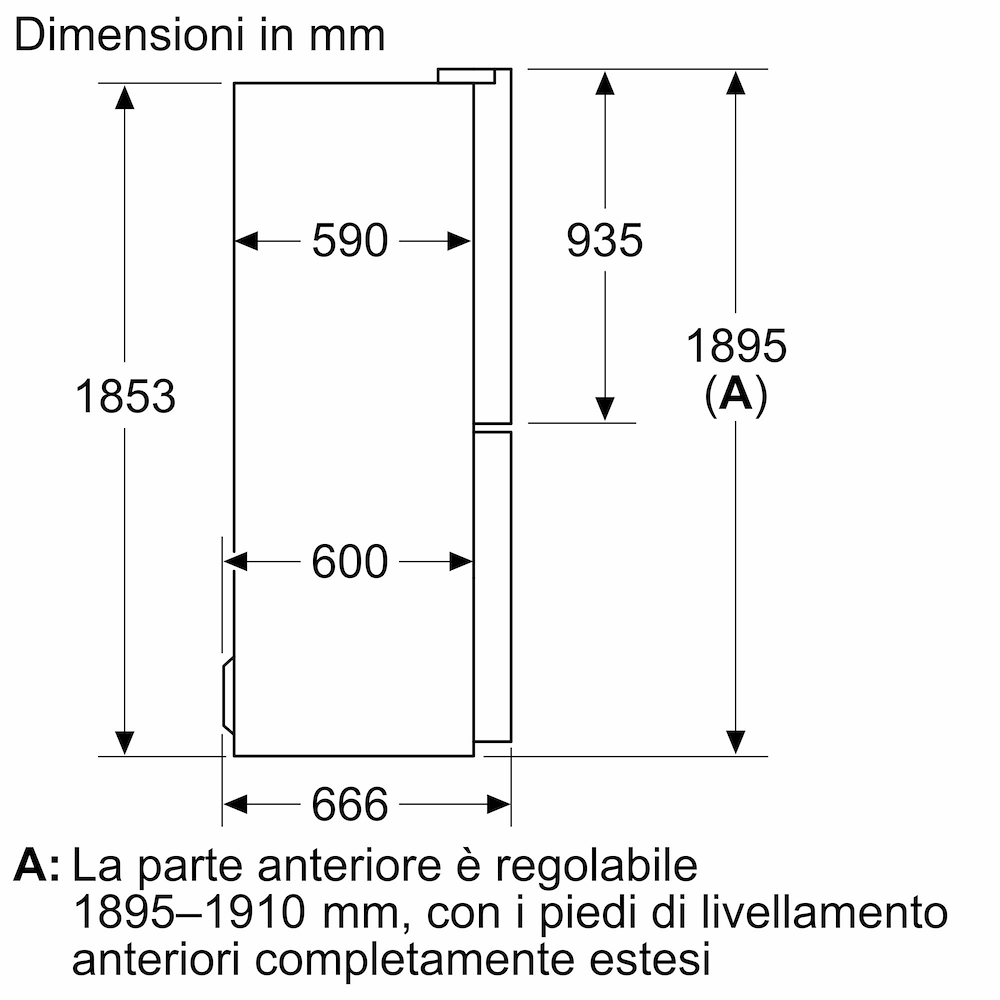 BOSCH KMC85LBEA - Bosch KMC85LBEA Multidoor Kühlschrank