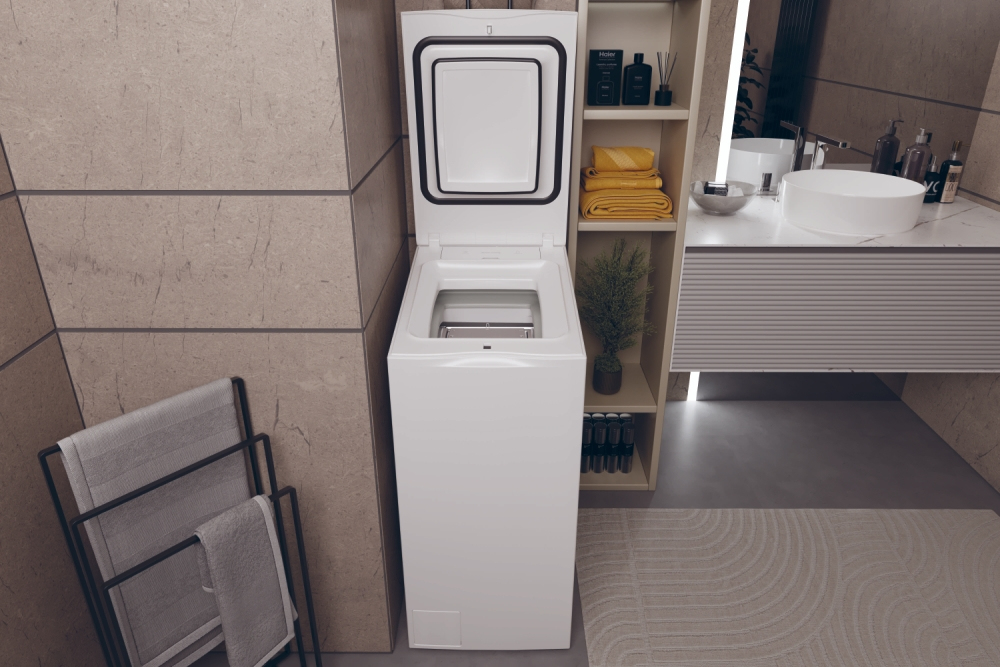 HAIER HW90BPD13386US - Toplader Waschmaschine 9kg mit Wi-Fi