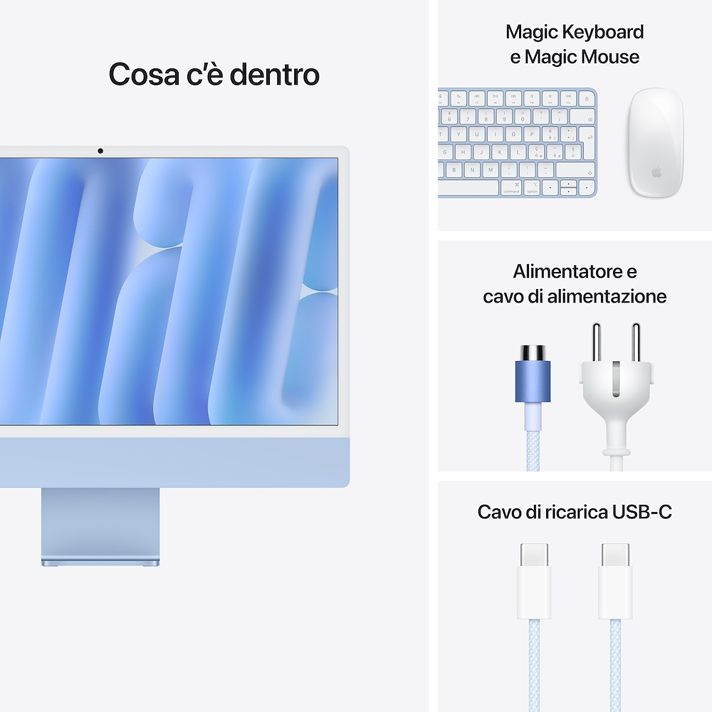 APPLE MWUF3TA - iMac 24'' 4.5K M4 8-Kern Blau