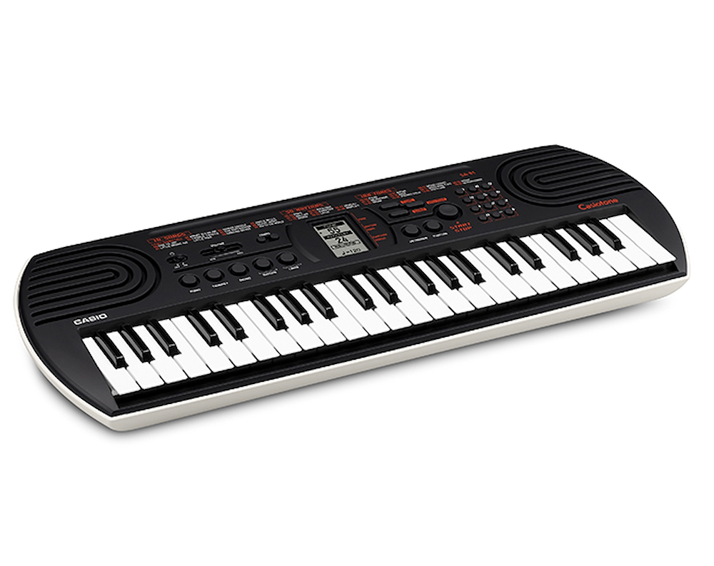 CASIO SA81 - Musik Tastatur 44 Tasten in Schwarz