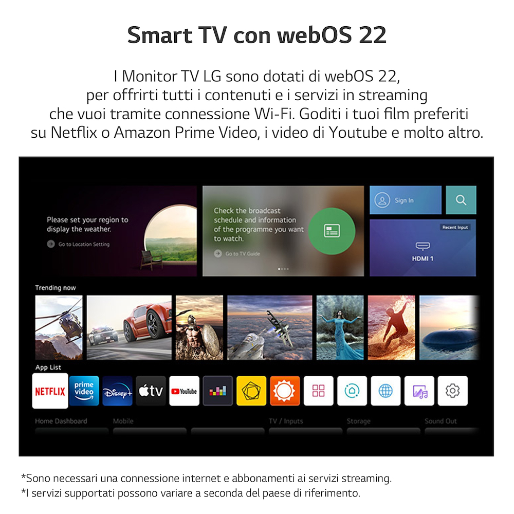 LG 24TQ510SPZ - 24" Smart TV Monitor