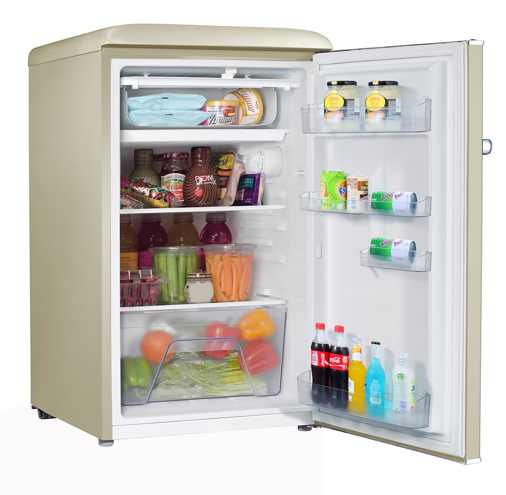 SMARTWAY WGFT103SMCE0 - Retro Kühlschrank 95LT Crema