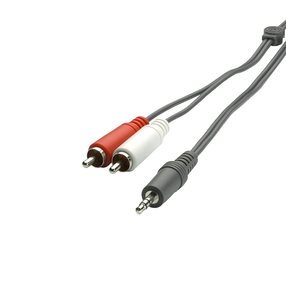 VIVANCO VVAJAC2RCA15MMK - 1.5M Audiojack-Kabel Schwarz