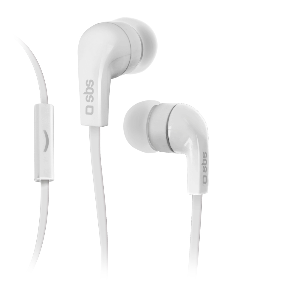 SBS TEFLAT2INEARW - Stereo In-Ear Ohrhörer Weiß