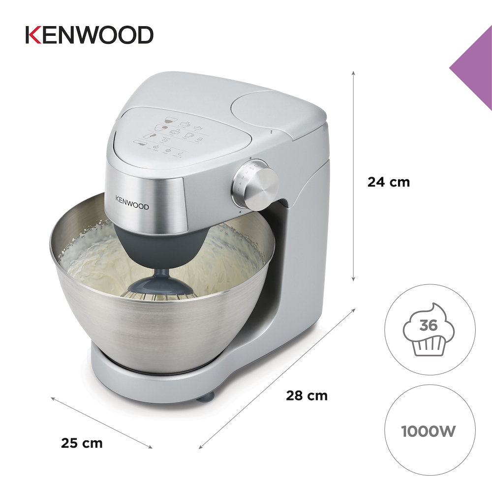 KENWOOD KHC29A0SI - KHC29A0SI 0543101 IMPASTATORE 1000W 4.3LT CIOT.INOX SILVER