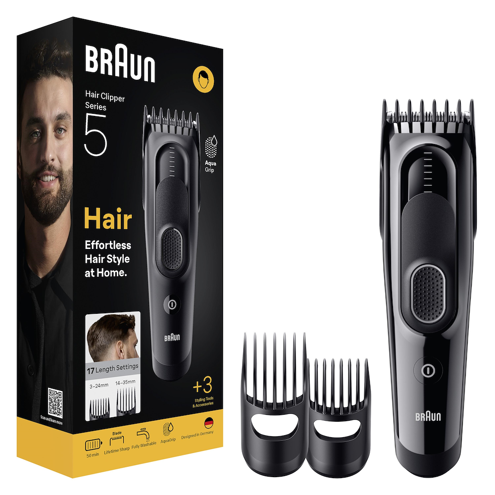 BRAUN HC5530 - Braun Haarschneider Serie 5 mit 3 Styling-Werkzeugen