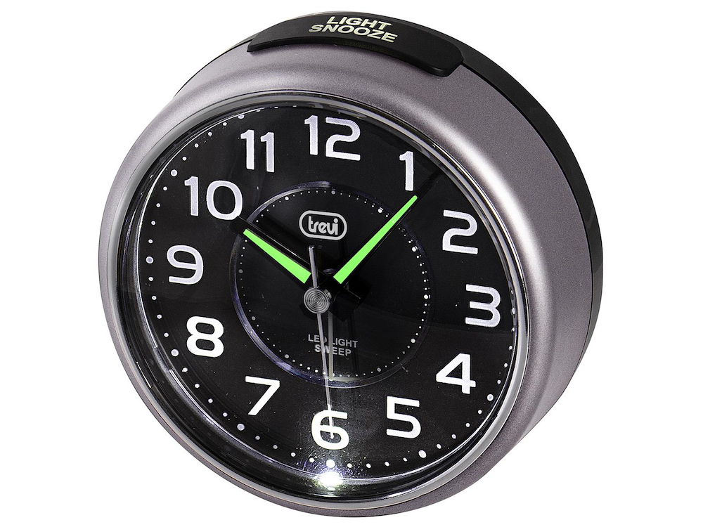 TREVI 0SL309610 - Quarz-Uhr mit Wecker und großem Display