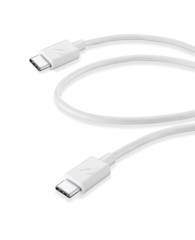 CELLULAR LINE USBDATA06USBC2CW - USB-C zu USB-C Kabel 60CM Weiß
