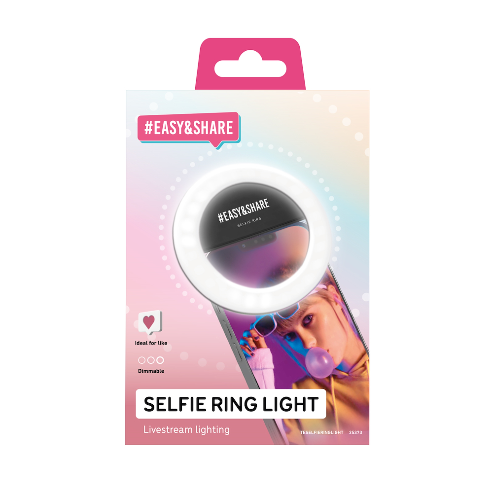 SBS TESELFIERINGLIGHT - Selfie Ringlicht für Smartphones