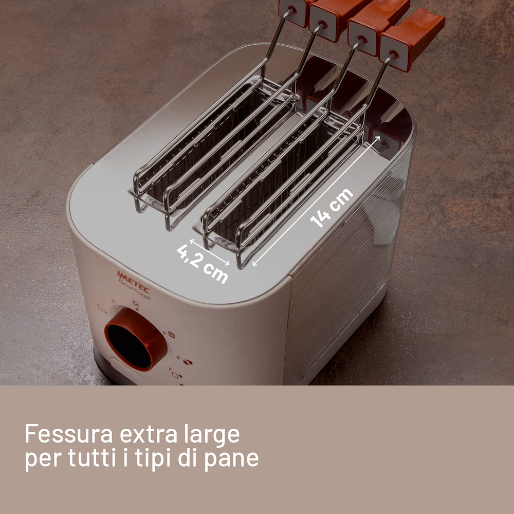 IMETEC 7504 - XL Toaster 600W mit Timer