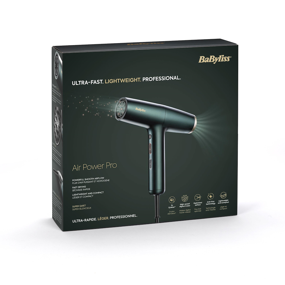 BABYLISS D6555DE - Haartrockner Air Power Pro 1700W Grün