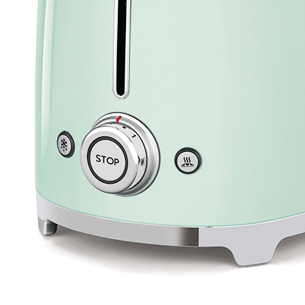 SMEG TSF02PGEU - Retro-Toaster Grün 50er Jahre