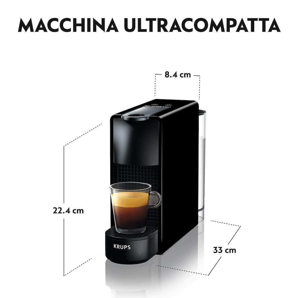 KRUPS XN1108K - Nespresso Essenza Mini Kaffeemaschine Schwarz