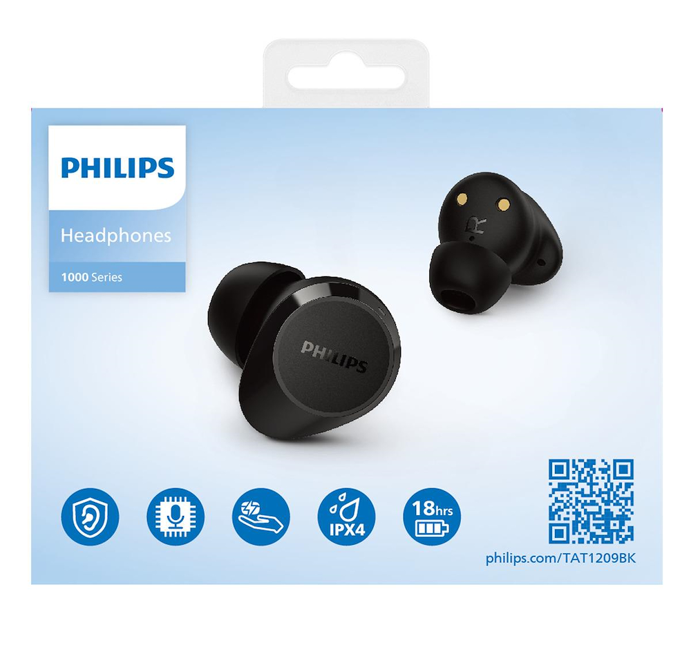 PHILIPS TAT1209BK - Philips TAT1209BK True Wireless Kopfhörer