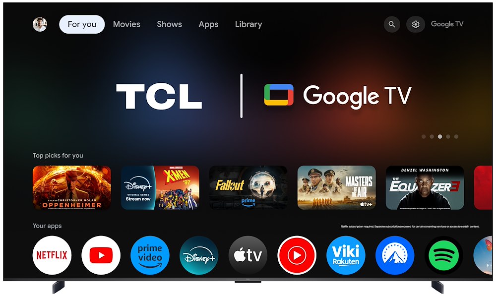 TCL 98P8L - 55" QD-Mini LED TV 4K HDR