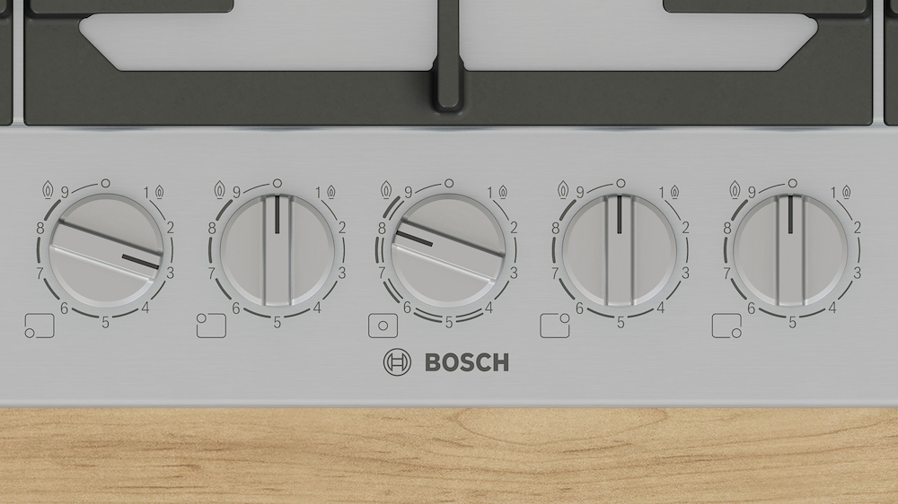 BOSCH PCR9A5I90 - Bosch Gasherd 90cm Edelstahl