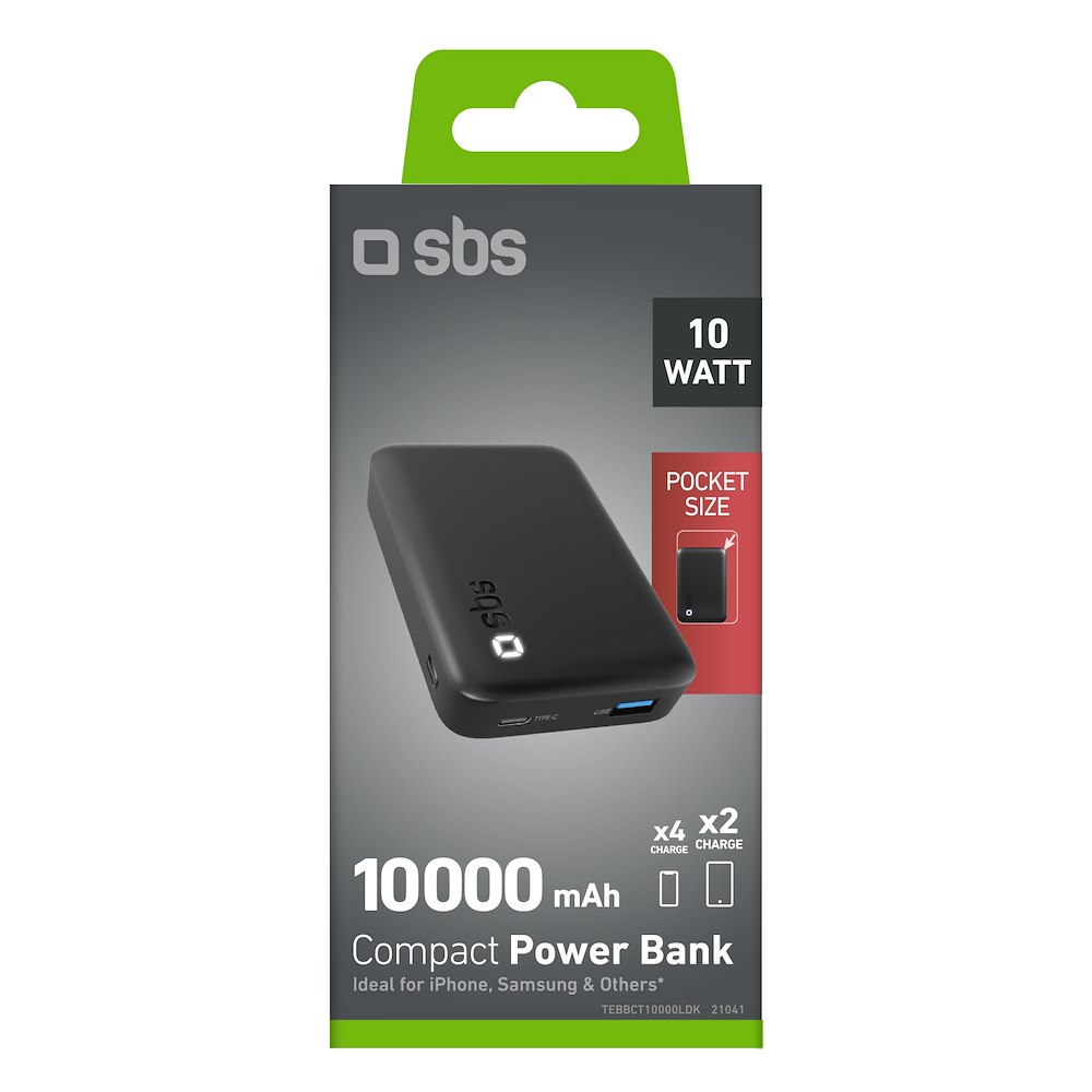 SBS TEBBCT10000LDK - Powerbank 10000mAh LED