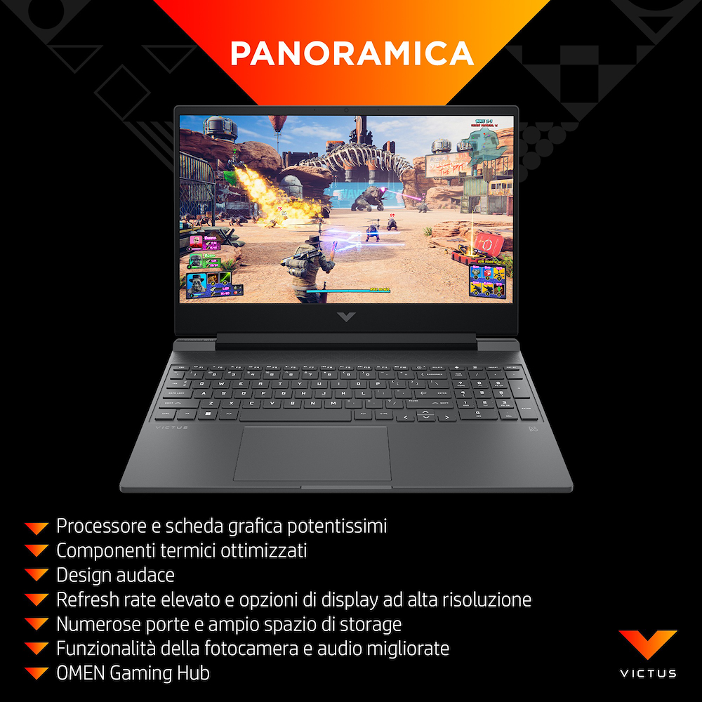 HP BX9F9EA - Notebook Victus 15.6" Core i7