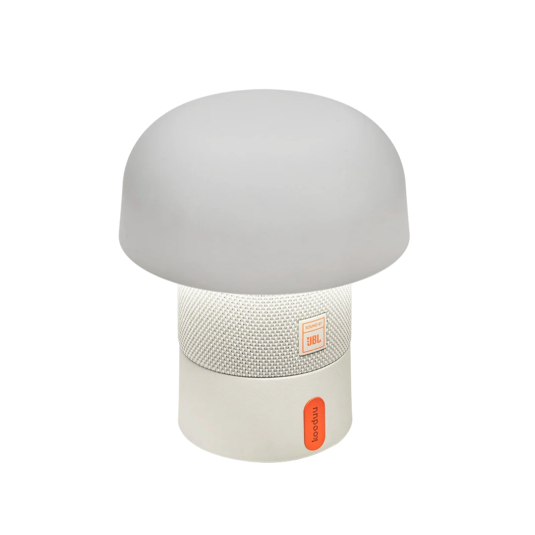 Kooduu SENSAPLAYMINIJBLWHITE - Tragbarer Bluetooth-Lautsprecher mit LED-Licht