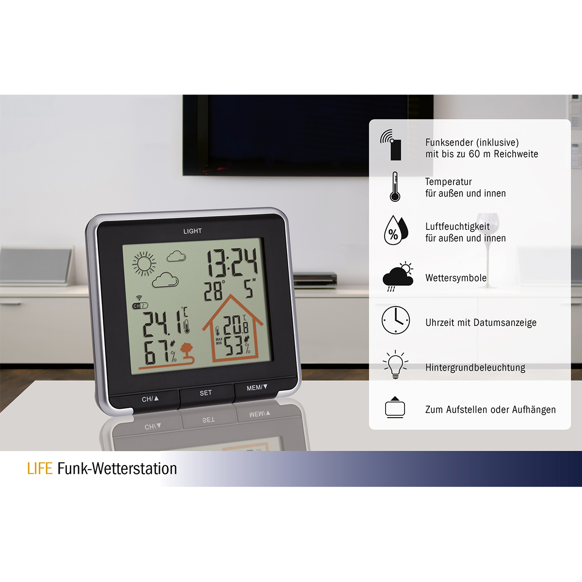 TFA 35.1153.01 - Dostmann Wetterstation LIFE