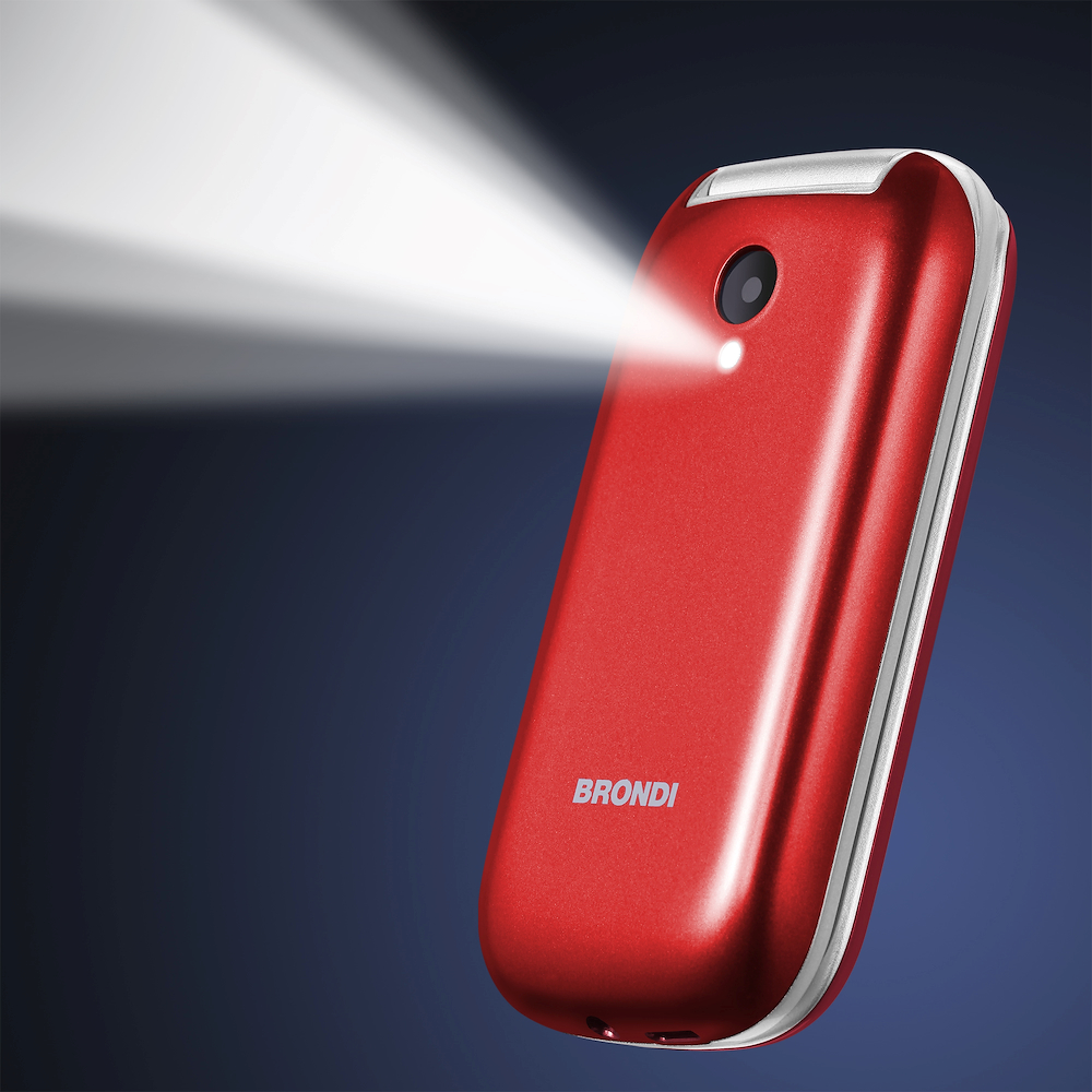 BRONDI STONEPIUROSSO - DualSIM Telefon 2.4 Zoll Rot