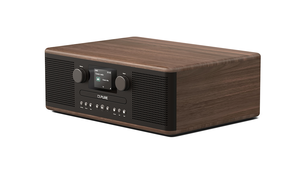 PURE 252985 - Classic C-D6 DAB+/FM CD-Player COFFEE BLACK/WALNUT
