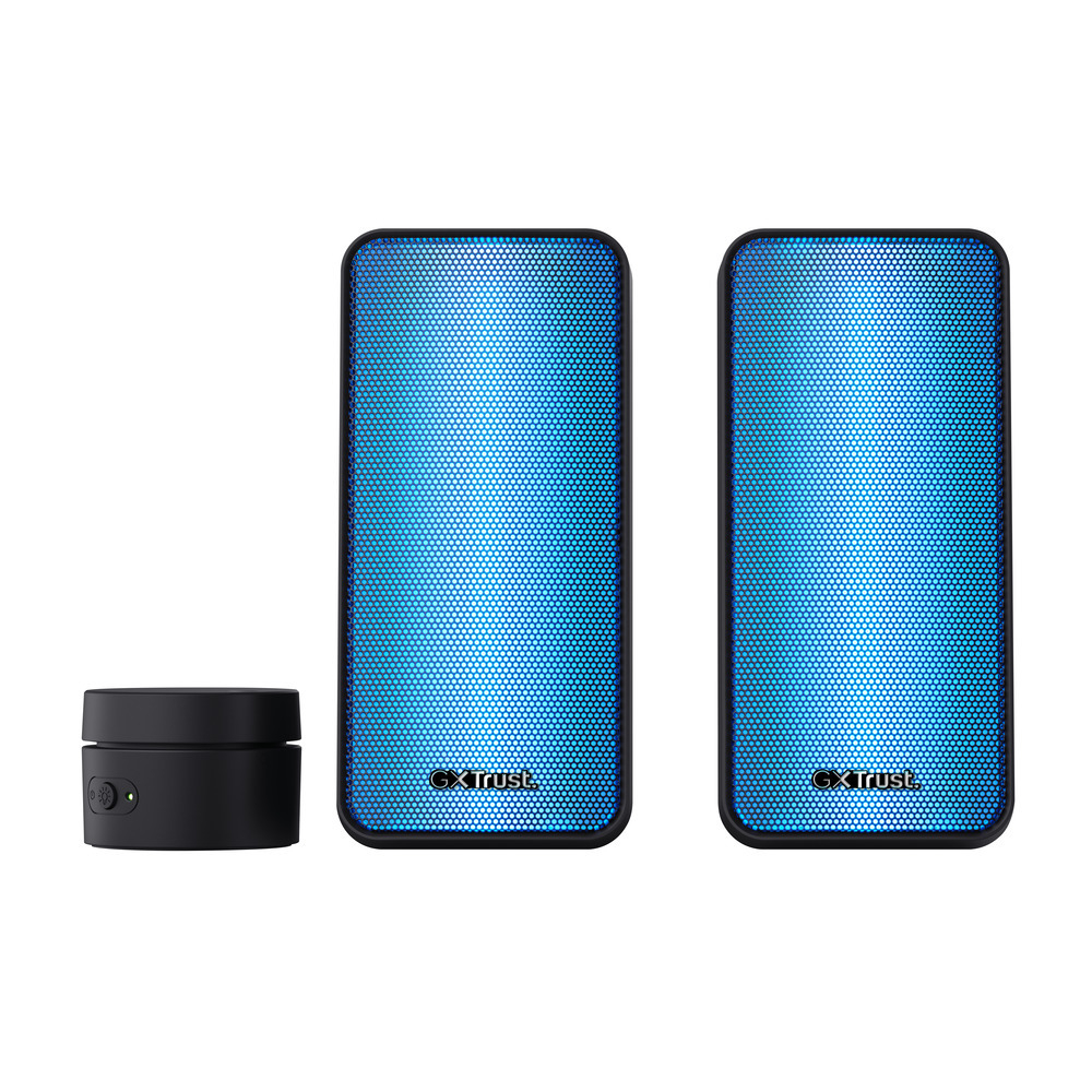 TRUST 24587 - Illuminiertes 2.0 RGB Lautsprecherset GXT611